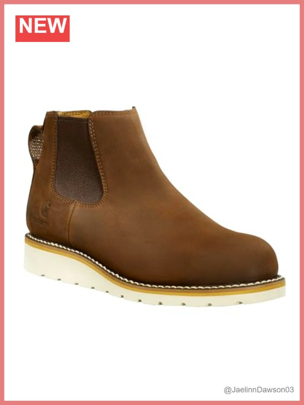 Chelsea Pull-On Wedge Boot Soft Toe Oil Tanned Leather Ankle Work Boot